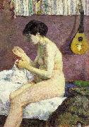 Paul Gauguin Study of a Nude Spain oil painting artist